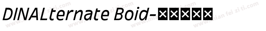 DINALternate Boid字体转换